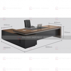 Bàn Làm Việc Cao Cấp Gỗ Thiết Kế BLVCCG016